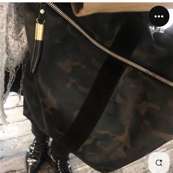 Women’s Kempton & Co leather Morleigh Camouflage convertible Backpack purse - Picture 7 of 10